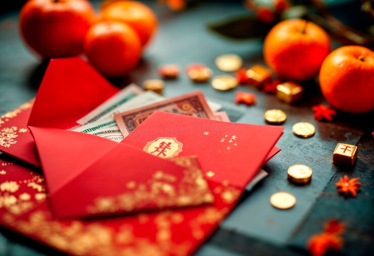 The red envelope (hongbao) is a beloved Lunar New Year tradition, symbolizing prosperity and good wishes.