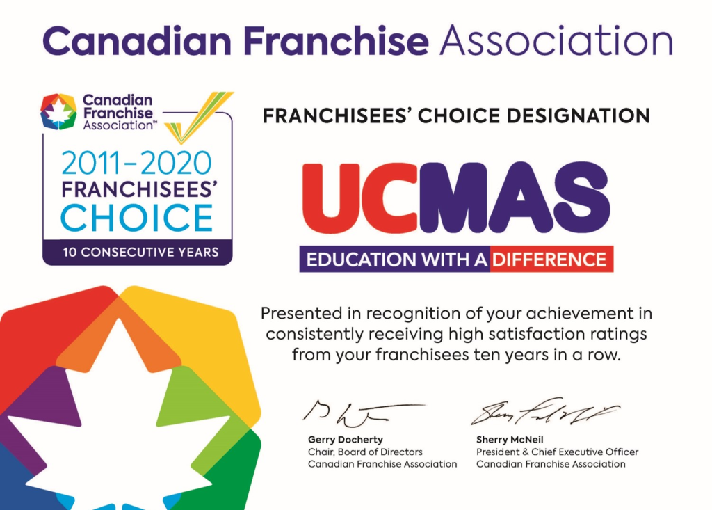 Canadian Franchise Association franchisees' choice designation to UCMAS