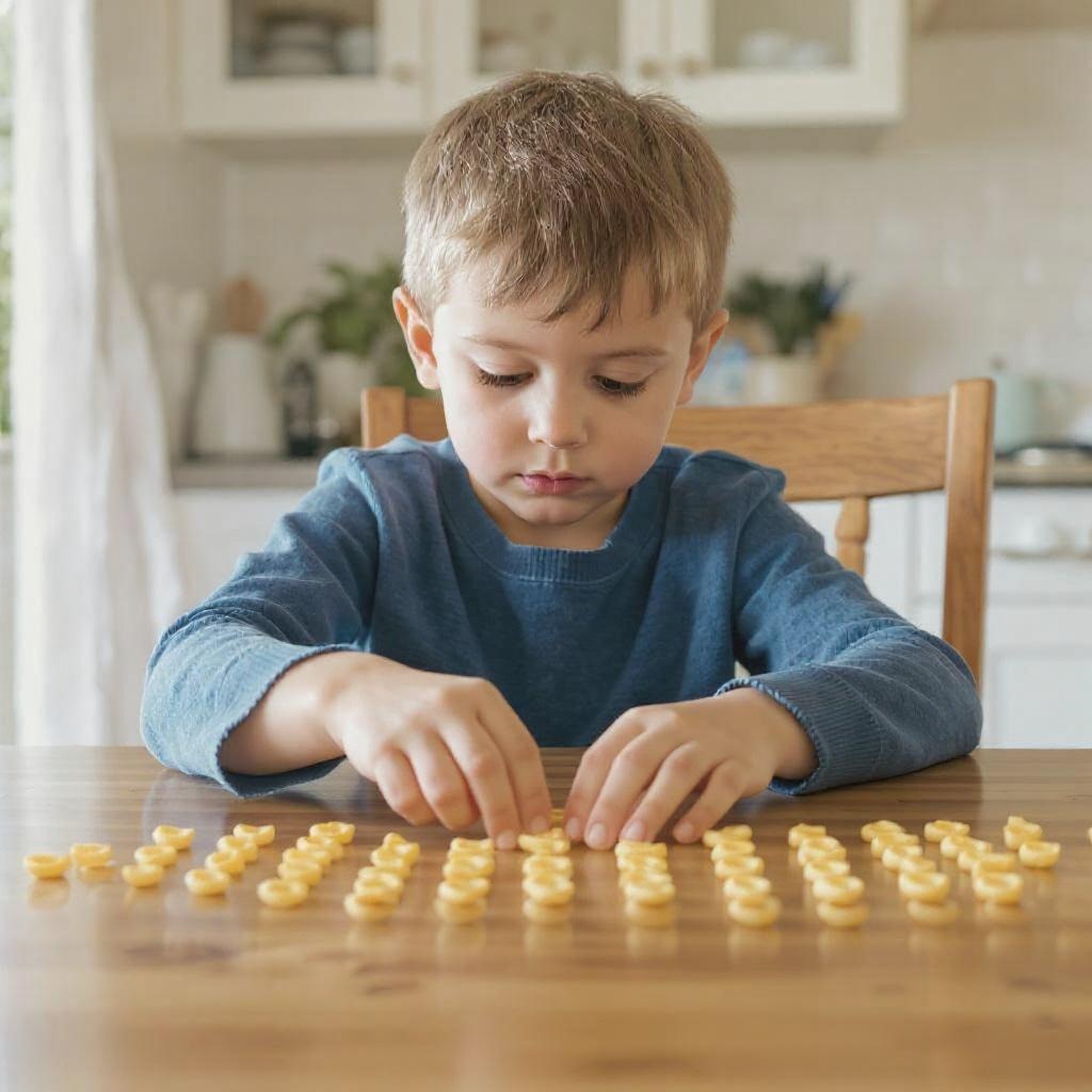 Kid playing on table